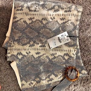 Zara faux snake skin skirt